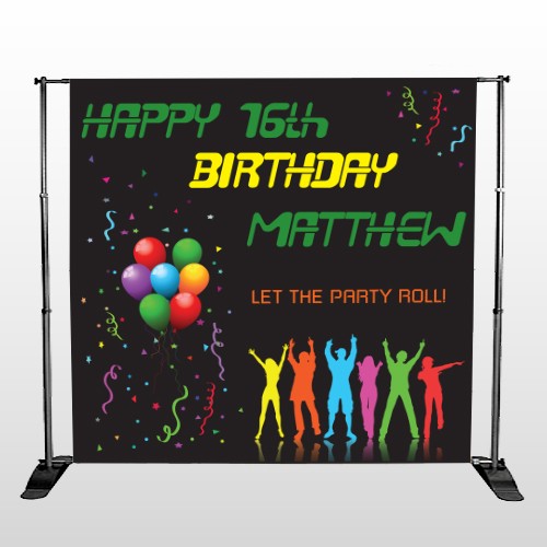 Silhouette Party 187 Pocket Banner Stand