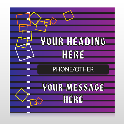 Purple Stripes 142 Custom Decal