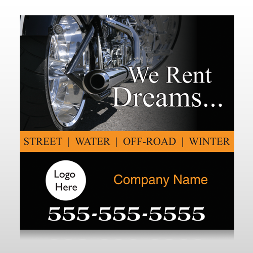 Rent Dreams 109 Custom Sign