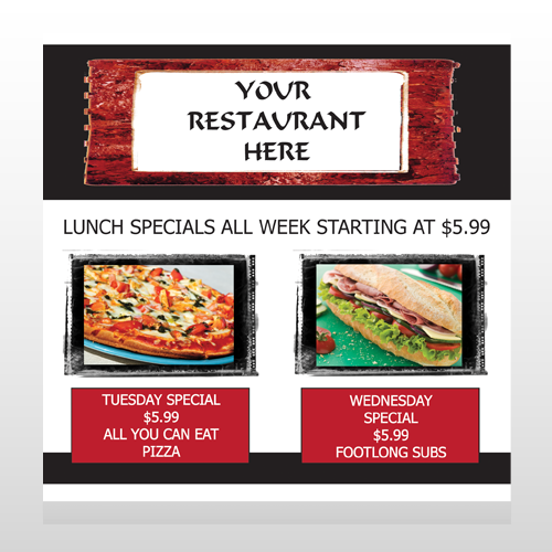 Restaurant Specials 370 Custom Decal