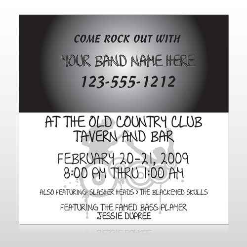 Silhouette Band 366 Site Sign