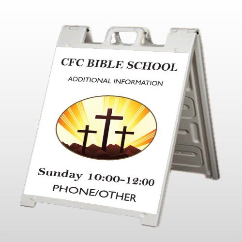 3 Crosses 149 A Frame Sign