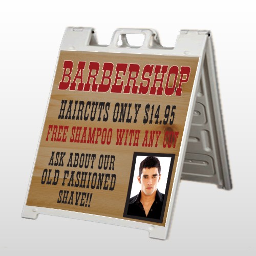 Barbershop Cuts 287 A Frame Sign