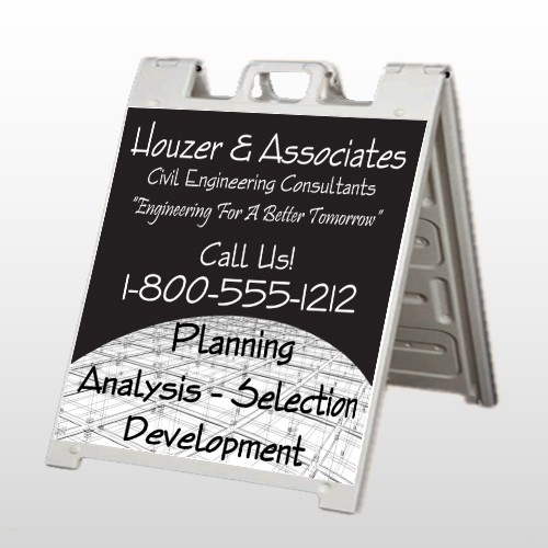 Black Planning 218 A Frame Sign