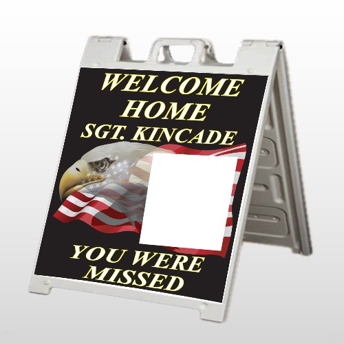 Eagle Flag 307 A Frame Sign