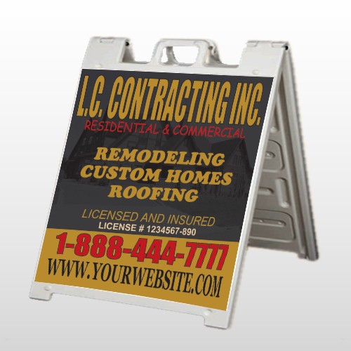 Faded House 500 A Frame Sign