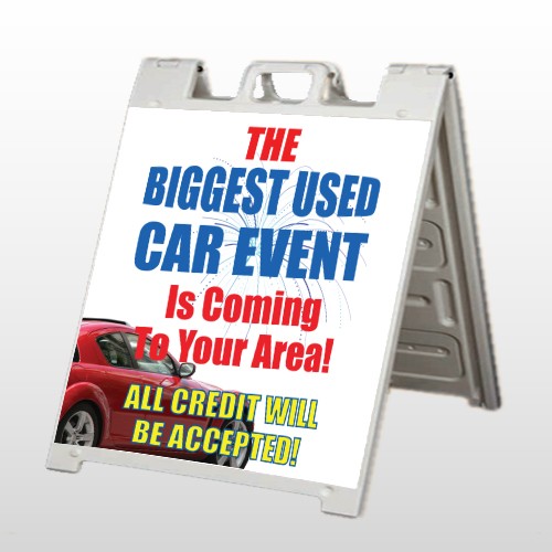 Fireworks Car 111 A Frame Sign