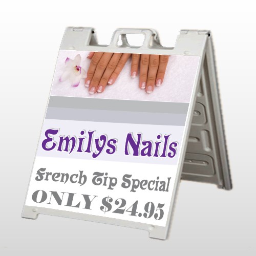 Flower Hands 295 A Frame Sign