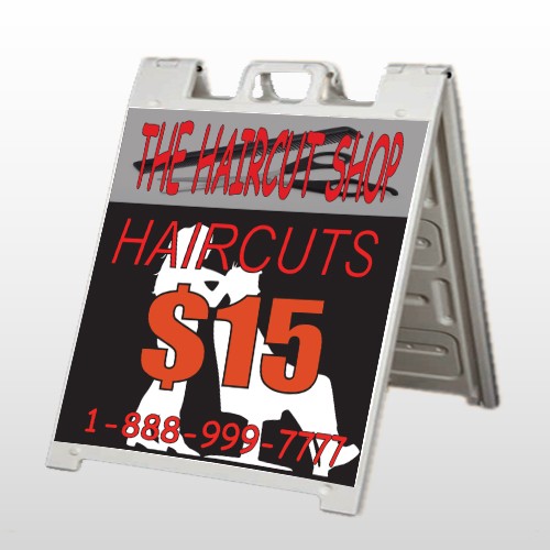 Haircut Scissors 644 A Frame Sign