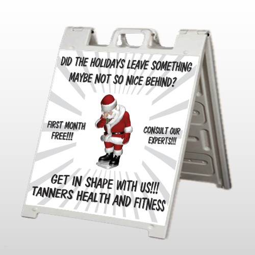 Health Santa 402 A Frame Sign