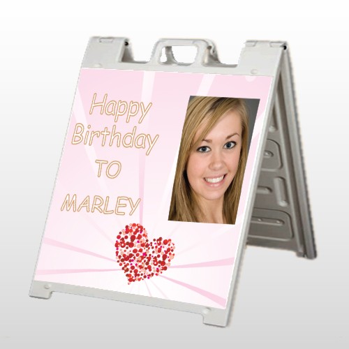 Happy B-Day Marley 10 A Frame Sign