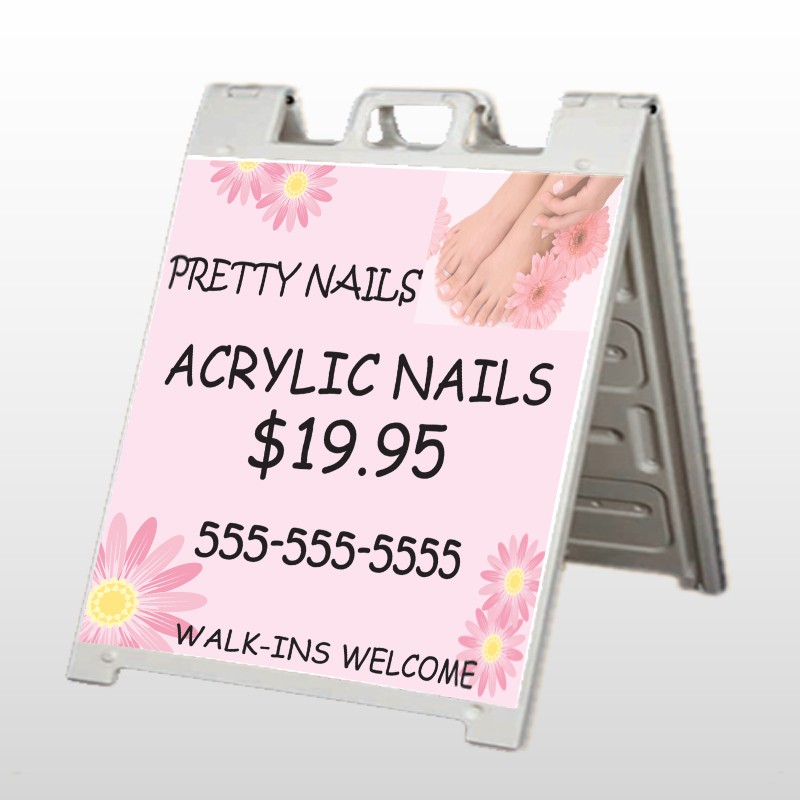 Nail Salon 291 A Frame Sign