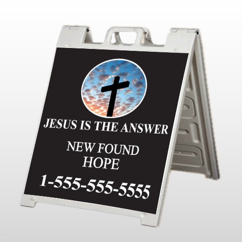 New Found Hope 01 A Frame Sign