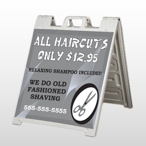Scissor Cut 286 A Frame Sign