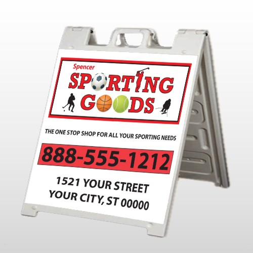 Sporting Goods 528 A Frame Sign