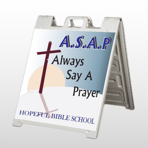 Sunrise Cross 164 A Frame Sign