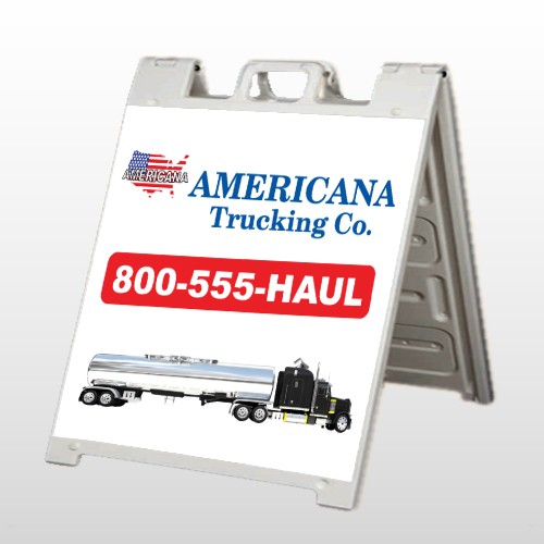 Tanker Truck 315 A Frame Sign