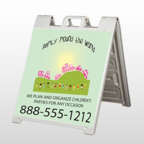 World Party Plan 520 A Frame Sign