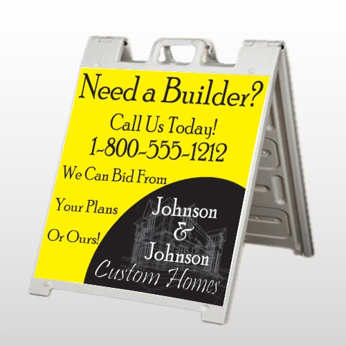 Yellow House Plan 216 A Frame Sign