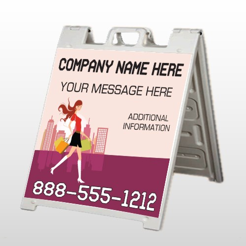 Fashion Shopping 179 A Frame Sign