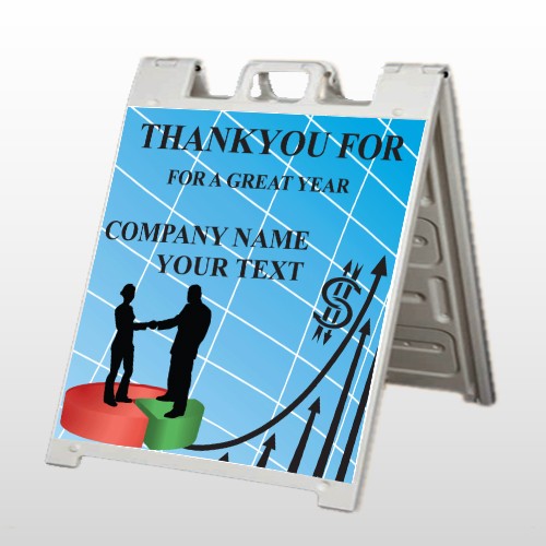 Pie Graph Arrows 05 A Frame Sign