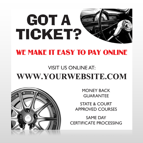 Steering Wheel 154 Site Sign