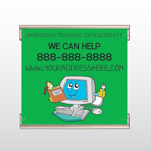 Cartoon Computer 431 Track Banner