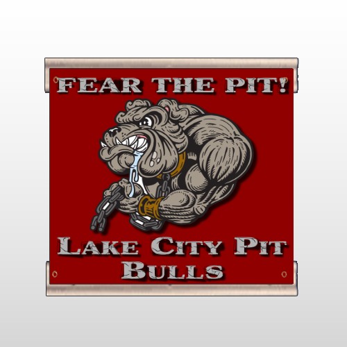 Fear Dog Mascot 51 Track Banner