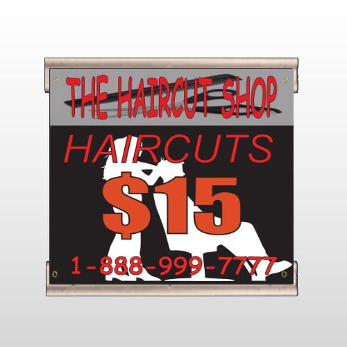 Haircut Scissor 644 Track Banner
