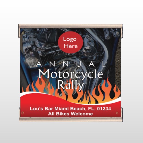Motorcycle Flame 107  Track Banner