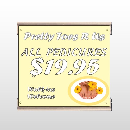 Yellow Pedicure 294 Track Banner