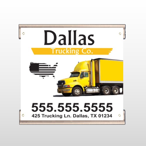 Yellow Truck 296 Track Banner