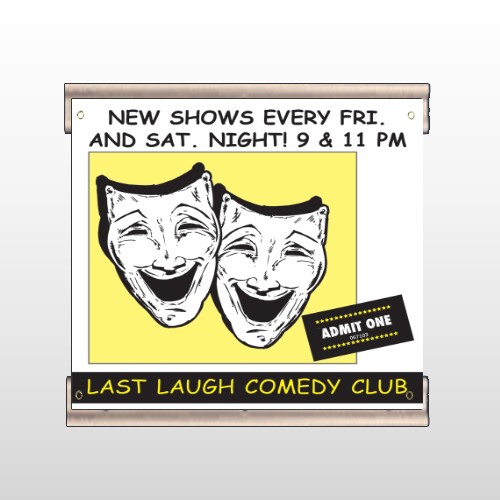 Comedy Mask 516 Track Banner
