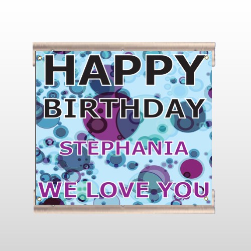 Birthday Dots 16 Track Sign