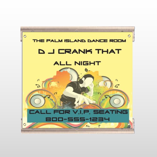 DJ Crank Night 369 Track Sign