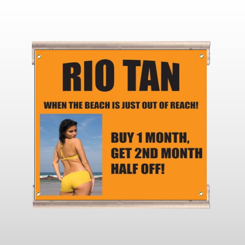 Rio Tan Beach 489 Track Sign