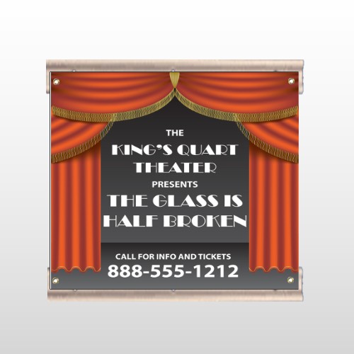 Theatre Curtains 521 Track Sign