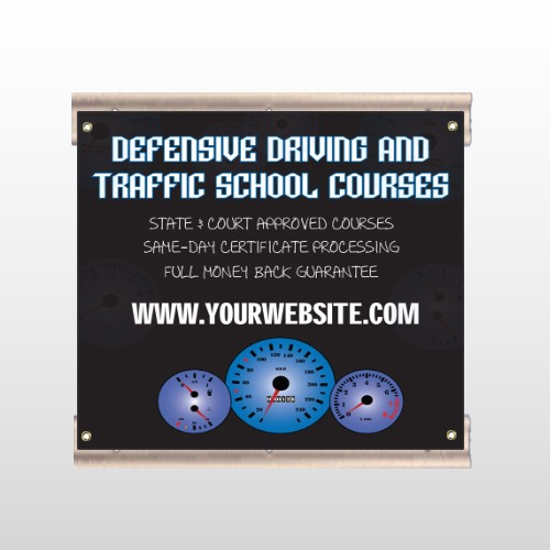 Traffic School 152 Track Sign