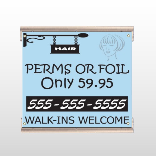 Woman Hair Sign 289 Track Sign