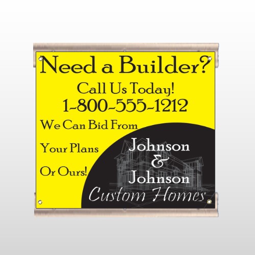 Yellow House Plan 216 Track Sign