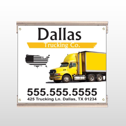 Yellow Truck 296 Track Sign