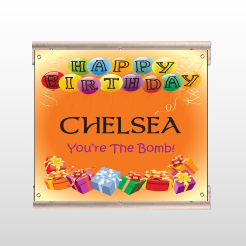 Birthday Balloons 185 Track Sign