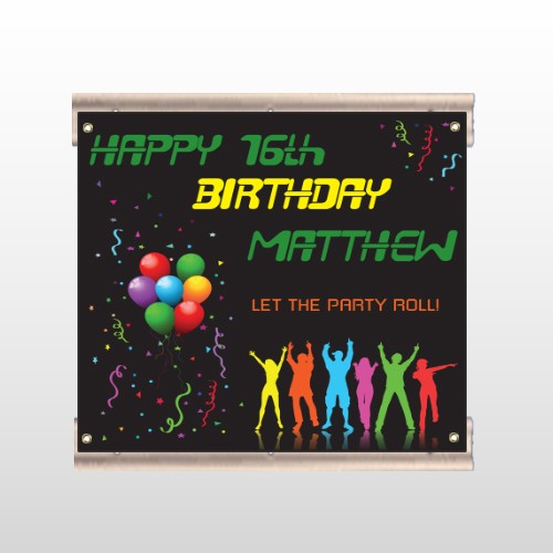 Silhouette Party 187 Track Sign