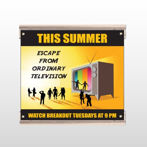 Television 525 Track Sign