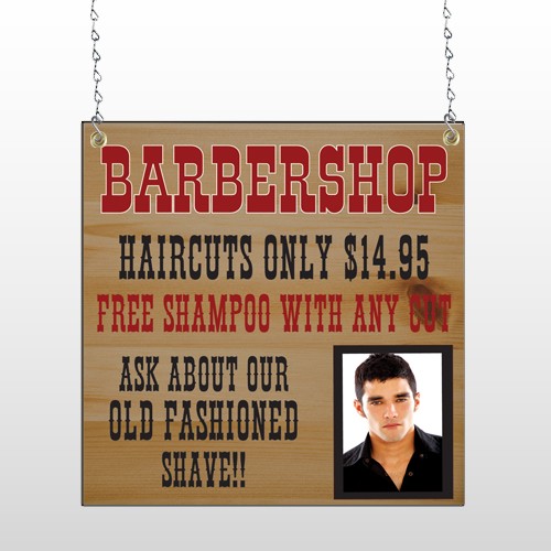 Barbershop Cuts 287 Window Sign