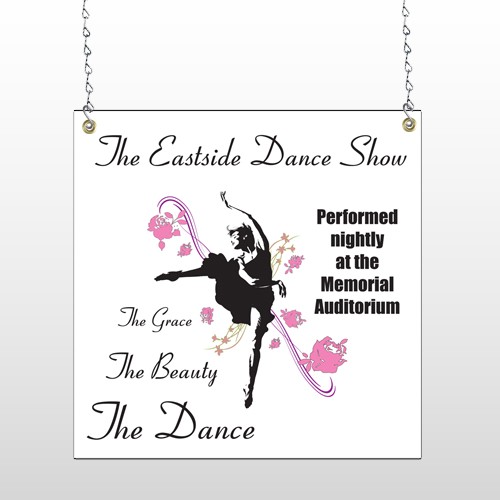 Ballet Dance 517 Window Sign
