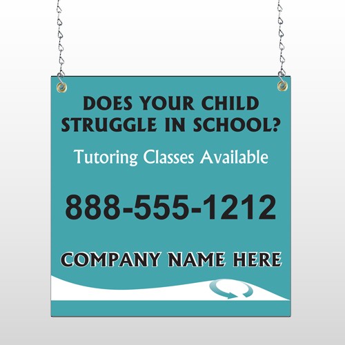 Classy Blue 160 Window Sign