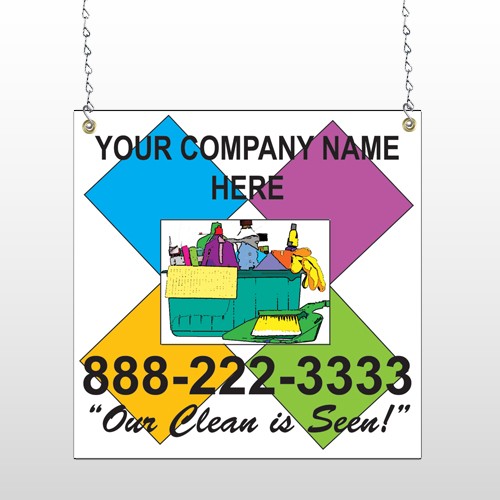 Cleaning Supplies 451 Window Sign