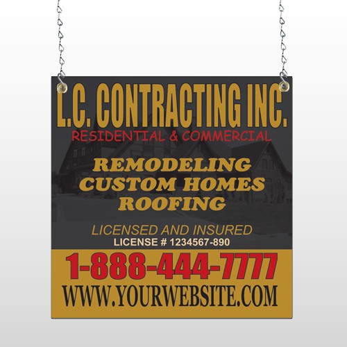 Faded House 500 Window Sign