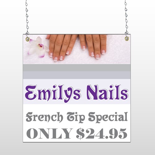 Flower Hands 295 Window Sign